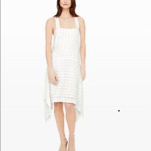 Club Monaco white herringbone sun dress